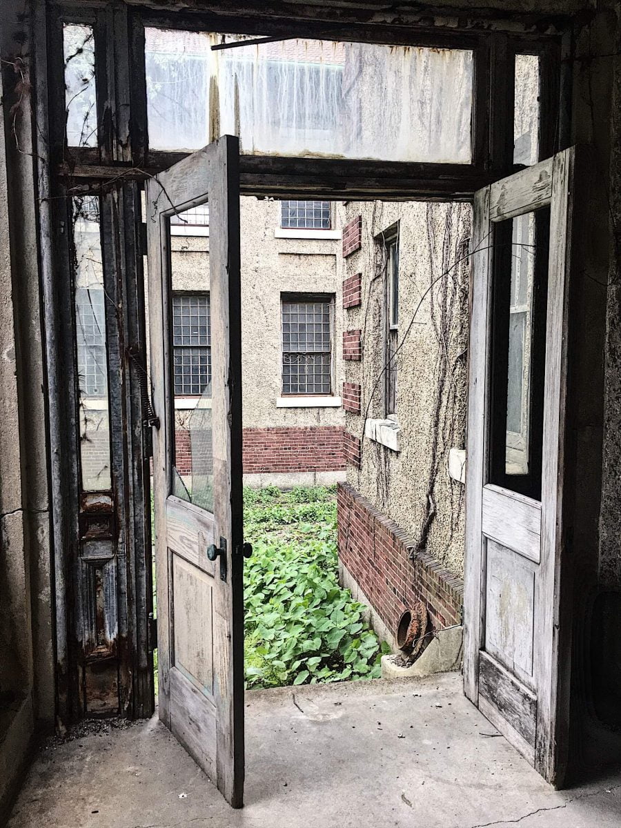 BTSNYC Experiences On Going Abandoned Ellis Island Hospital Tour Door