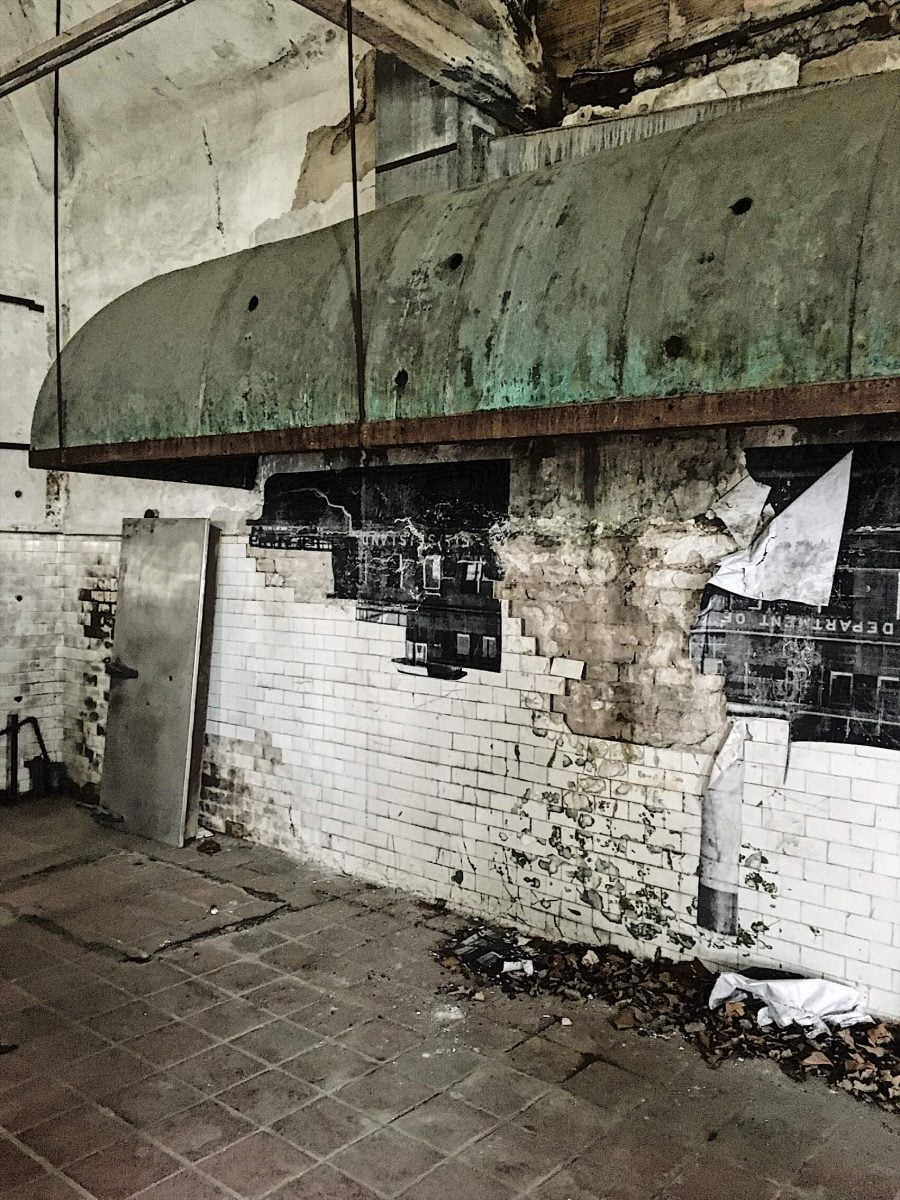 BTSNYC Experiences On Going Abandoned Ellis Island Hospital Tour Kitchen