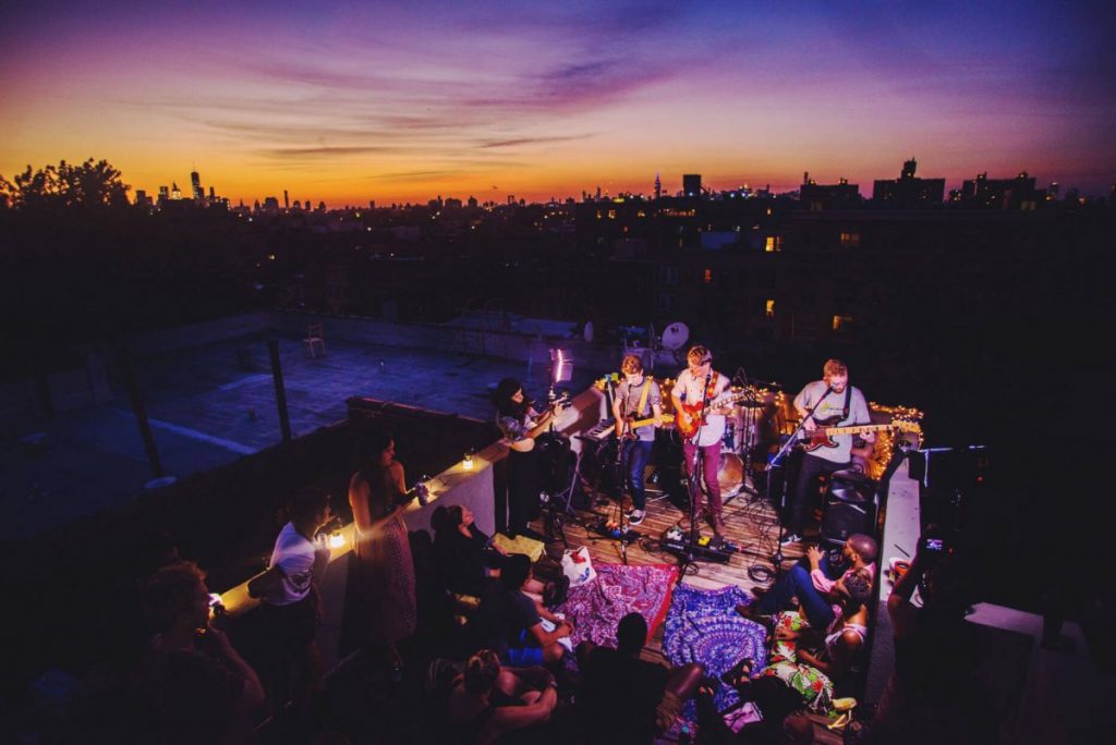 BTSNYC Experiences Up Coming Sofar Sounds NYC Music Sunset Rooftop