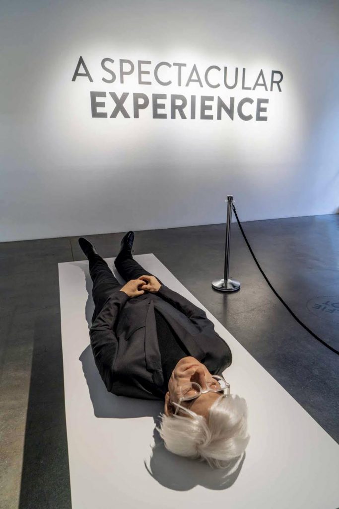 Culture Music Here Died Warhol by Eugenio Merino Installation