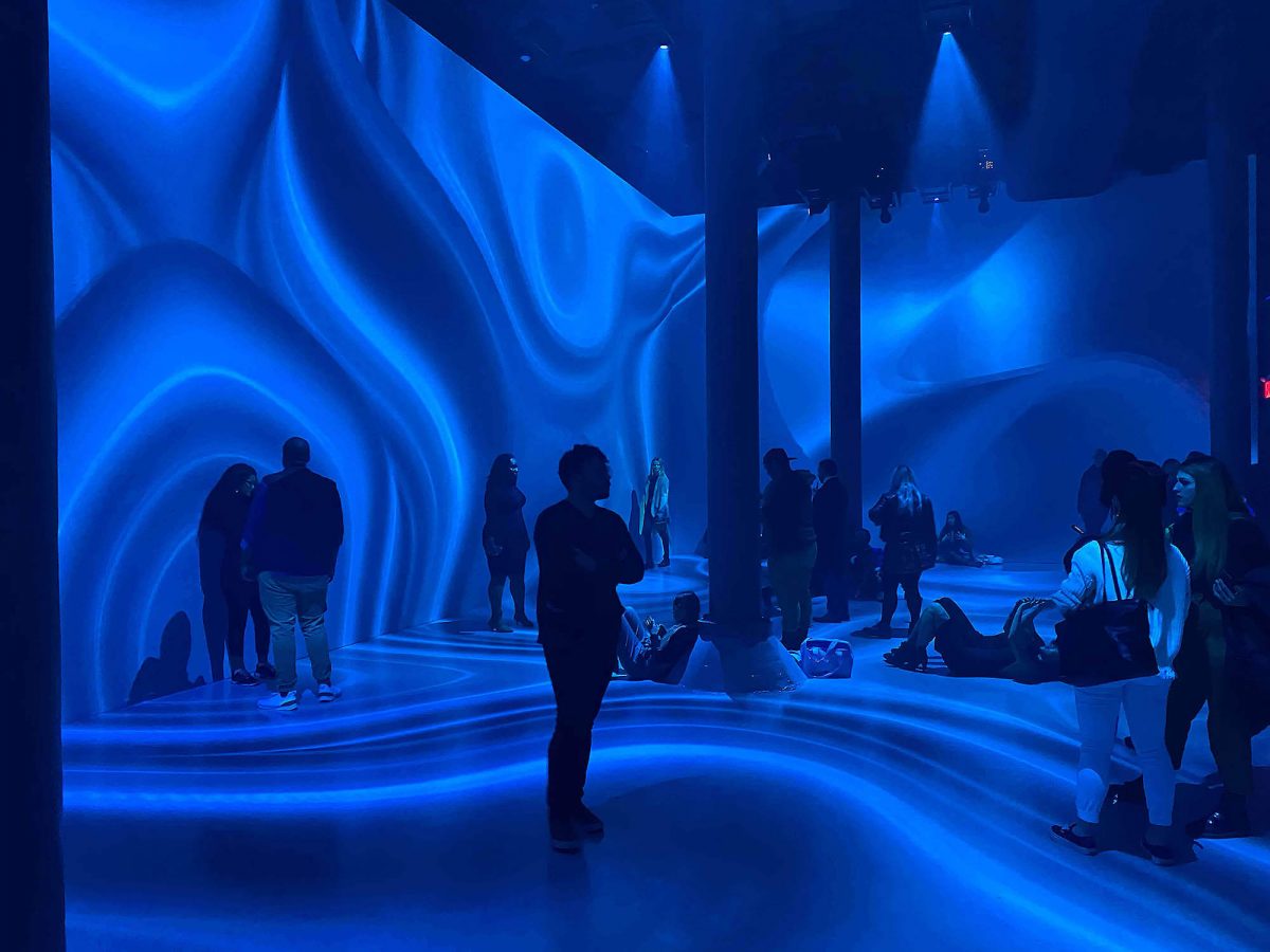 Culture Submerge Immersive Installation Artechouse Pantone Blue