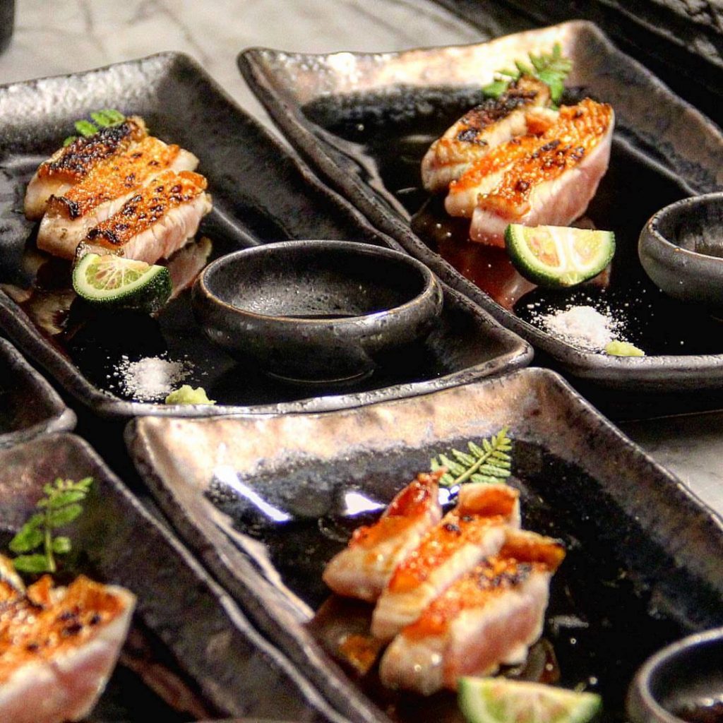 Dining Shuraku NYC Aburi Kinme Dai