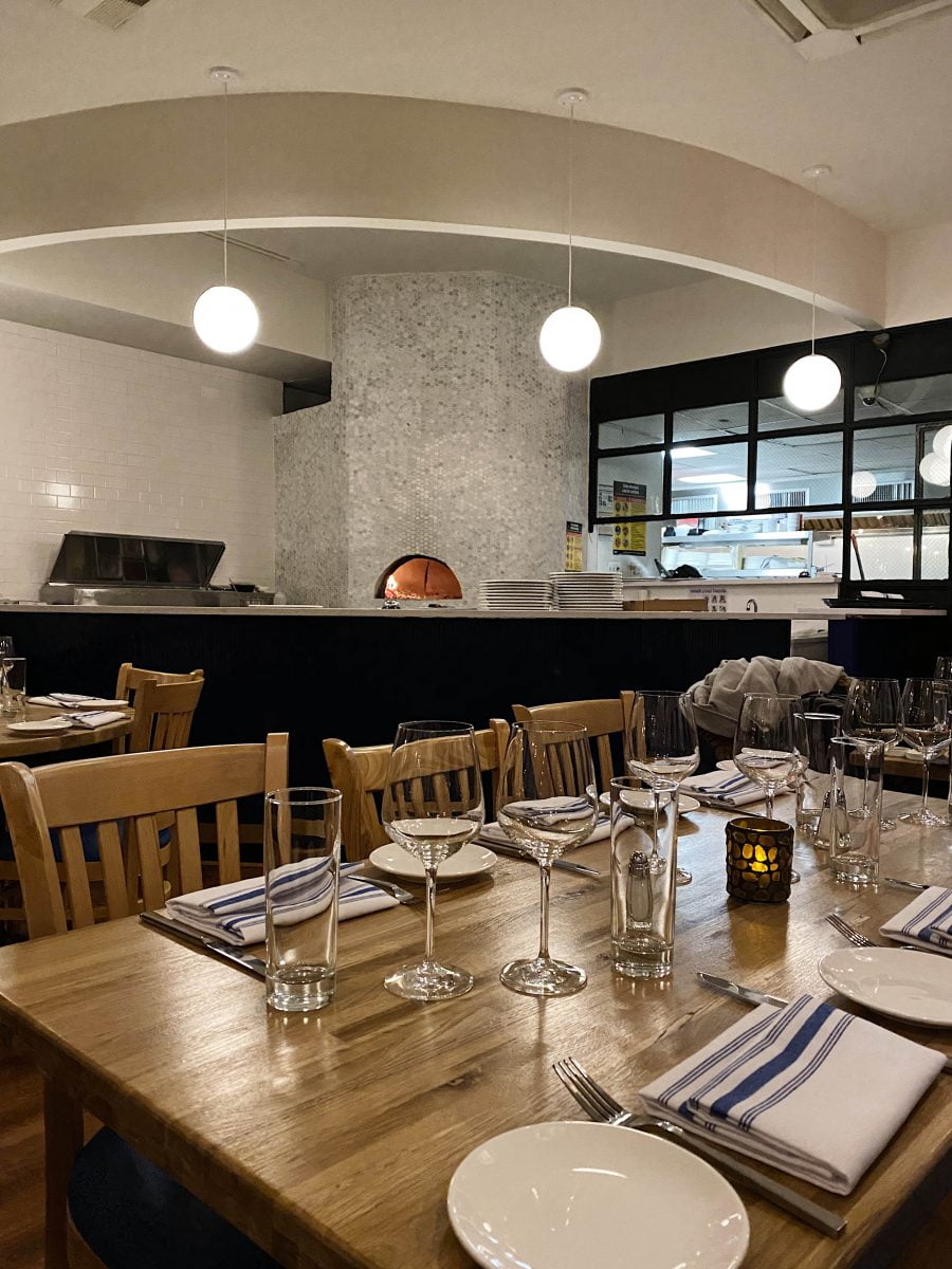 Dining Tramonti Authentic Italian Restaurant NYC Pizza Oven