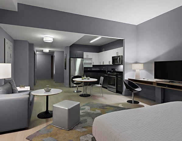 Q&A Residential Hotel Living Room Dinner Table