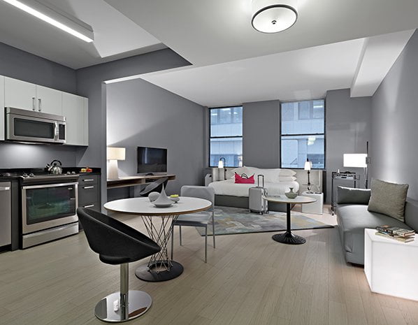 Q&A Residential Hotel Living Room