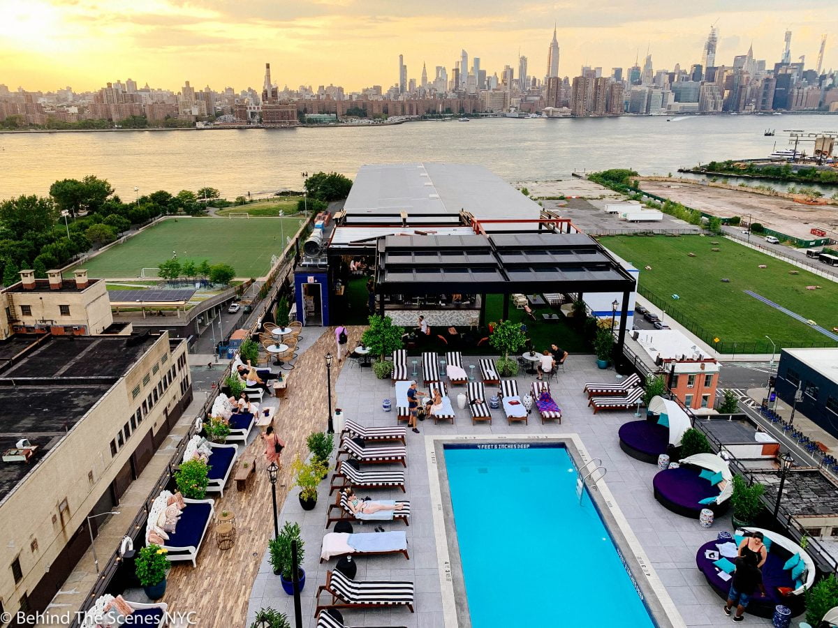 Nightlife Bars The Water Tower Williamsburg Hotel NYC Cocktail Bar Skyline