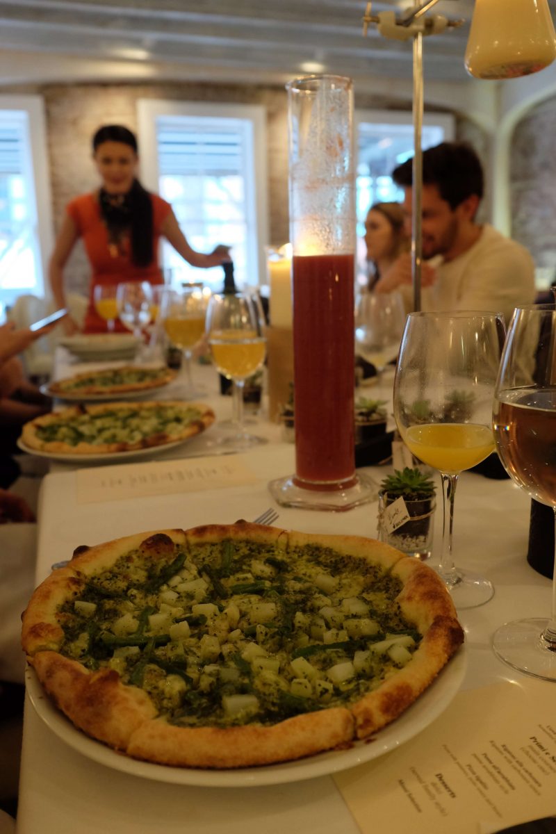 Our Experts Recaps Brick and Portal Blogger Brunch Mamo Pizza Table