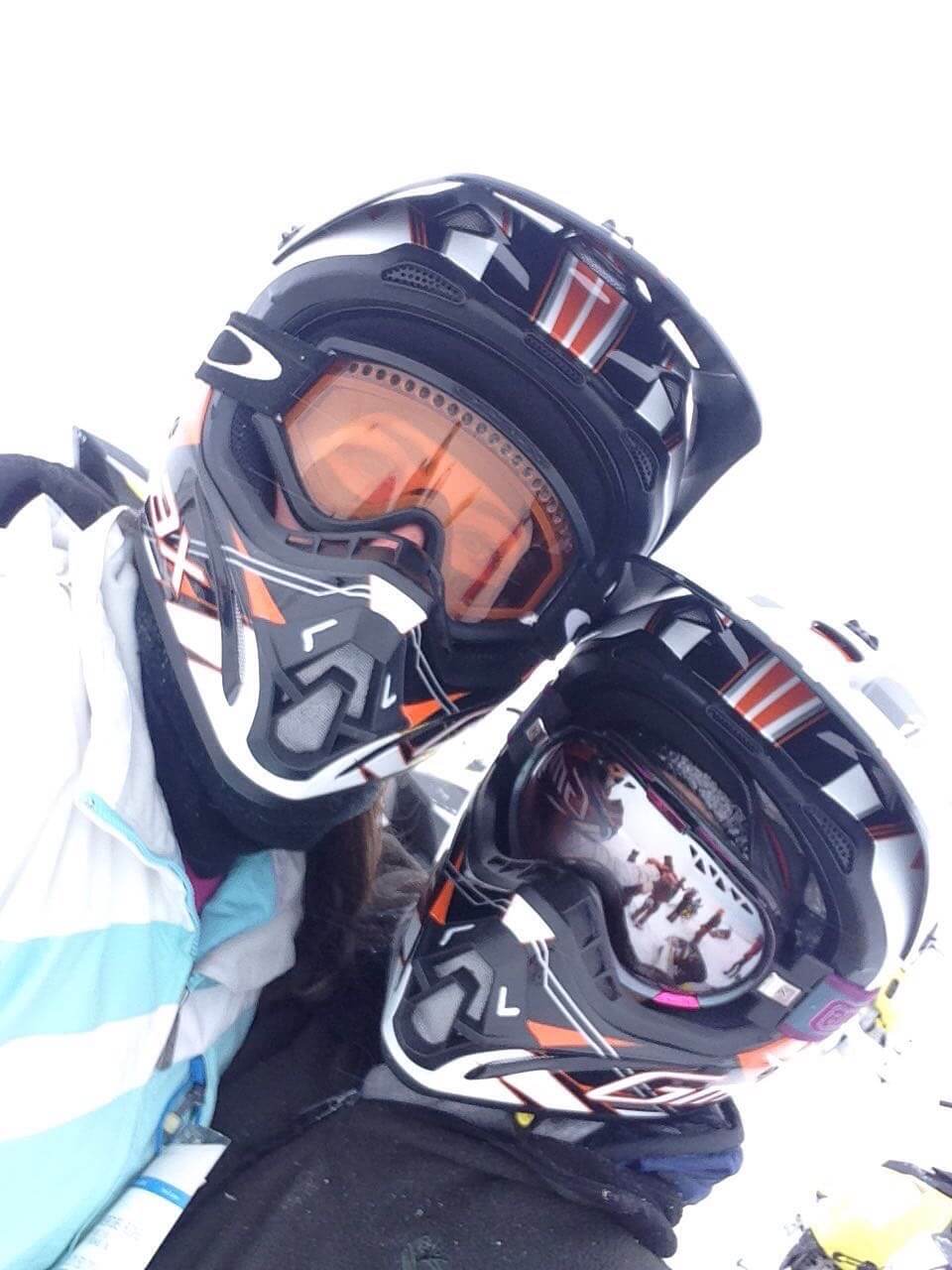Our Experts Recaps Vail Snow Mobiling Fernanda Paronetto and Friend