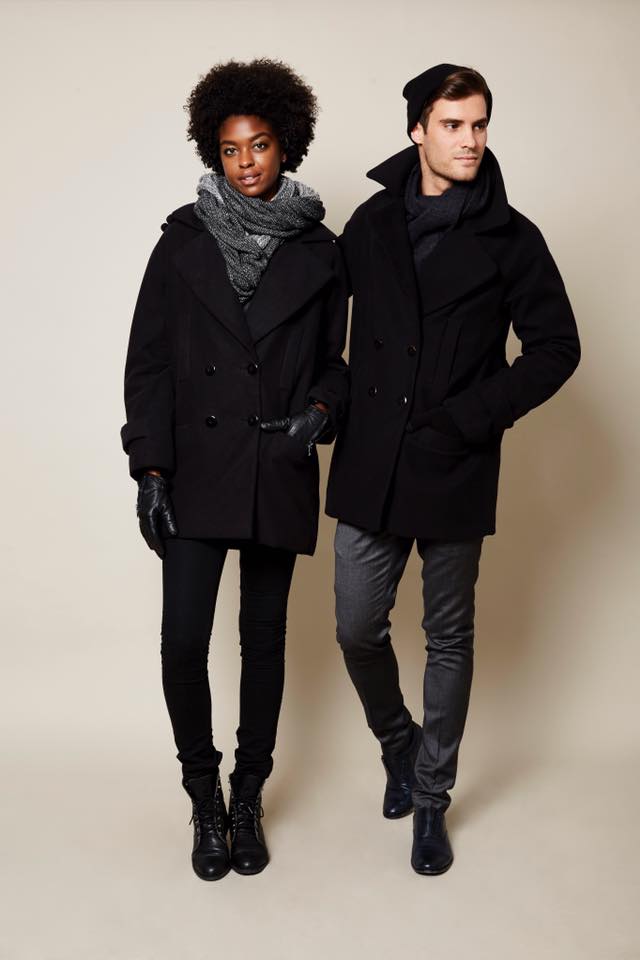 Shop Ladies and Gents Vaute Vegan Fashion Menswear Black Coat Denim