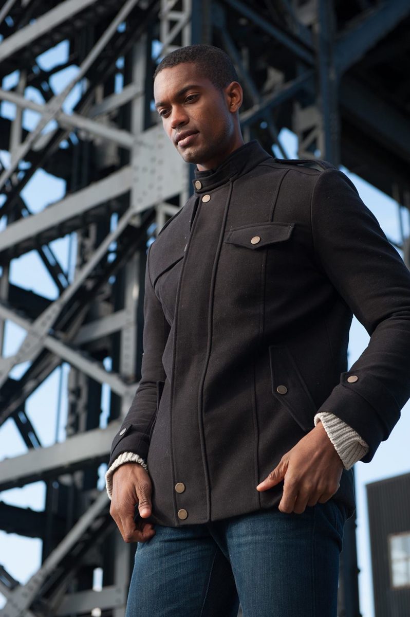 Shop Ladies and Gents Vaute Vegan Fashion Menswear Black Coat