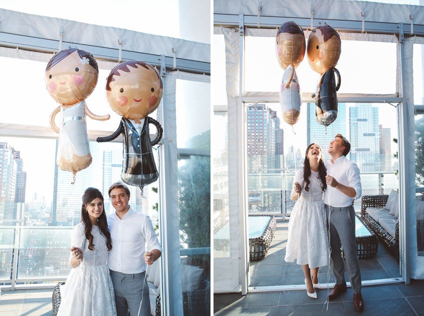 Shop NYC Wedding Fernanda Camoes Press Lounge Balloons