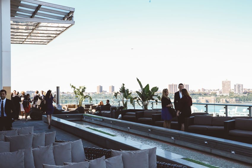 Shop NYC Wedding Fernanda Camoes Press Lounge Sunset