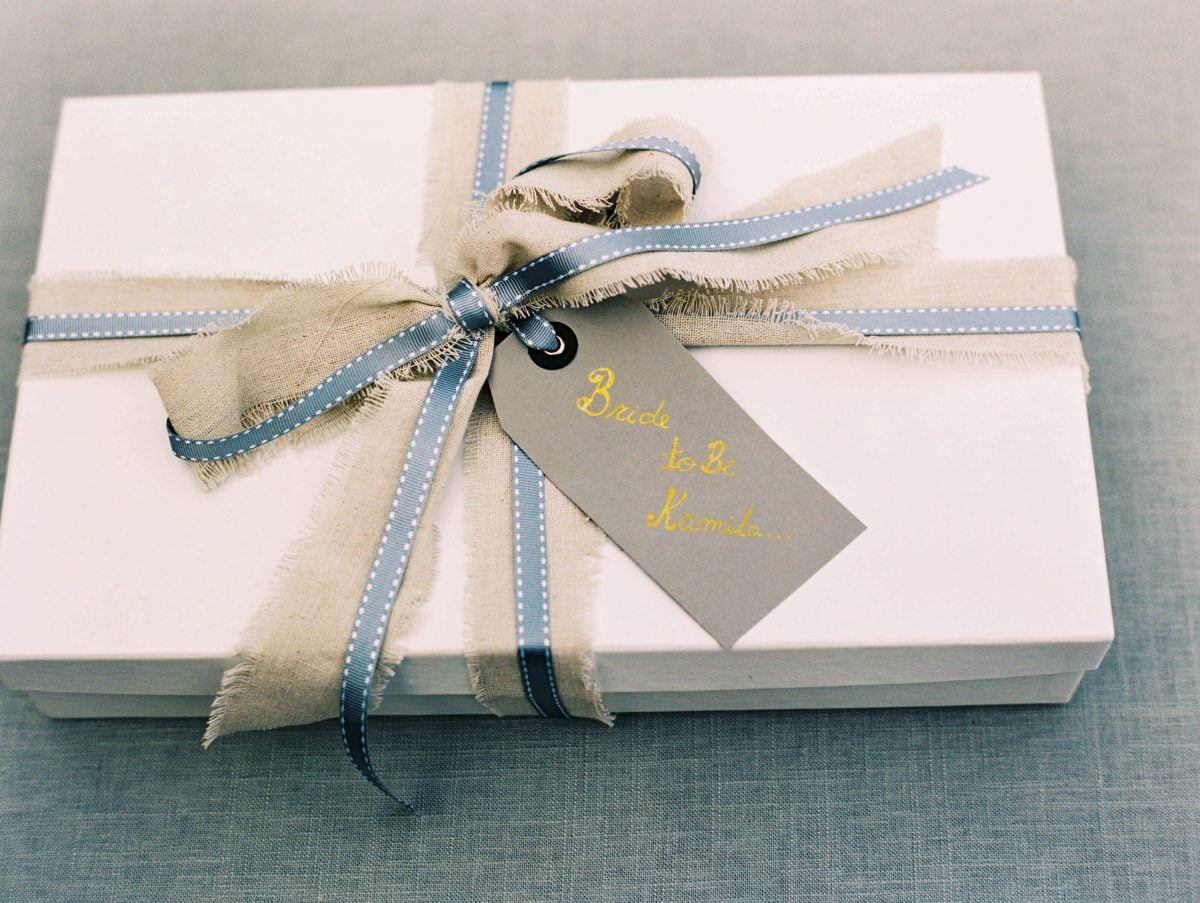 Shop NYC Wedding Kamila Almeida Gurneys Montauk Wrapped Gift