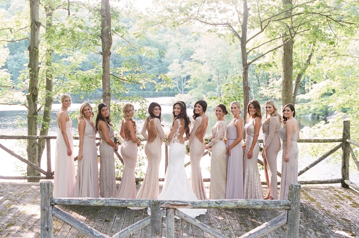 Shop Upstate NY Wedding Stephanie Karvellas Bridesmaid Lake