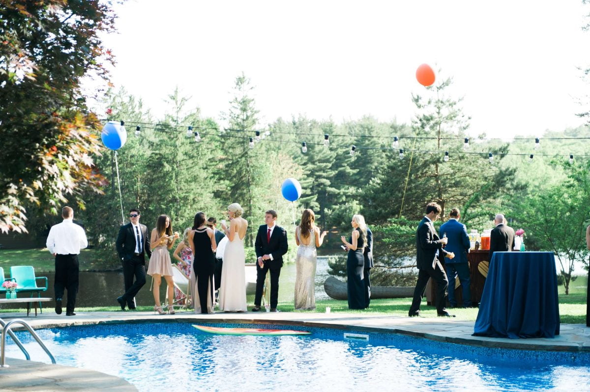 Shop Upstate NY Wedding Stephanie Karvellas Cocktail Pool