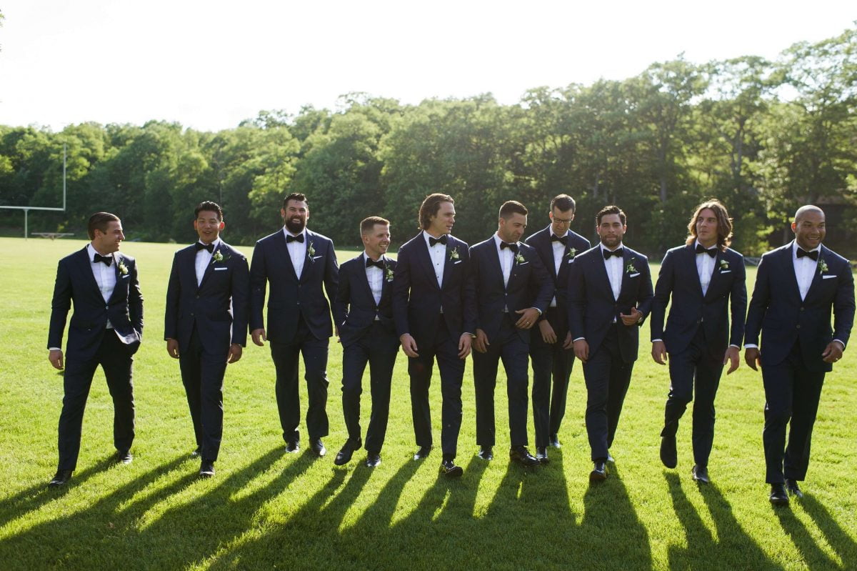 Shop Upstate NY Wedding Stephanie Karvellas Ceremony Groomsmen