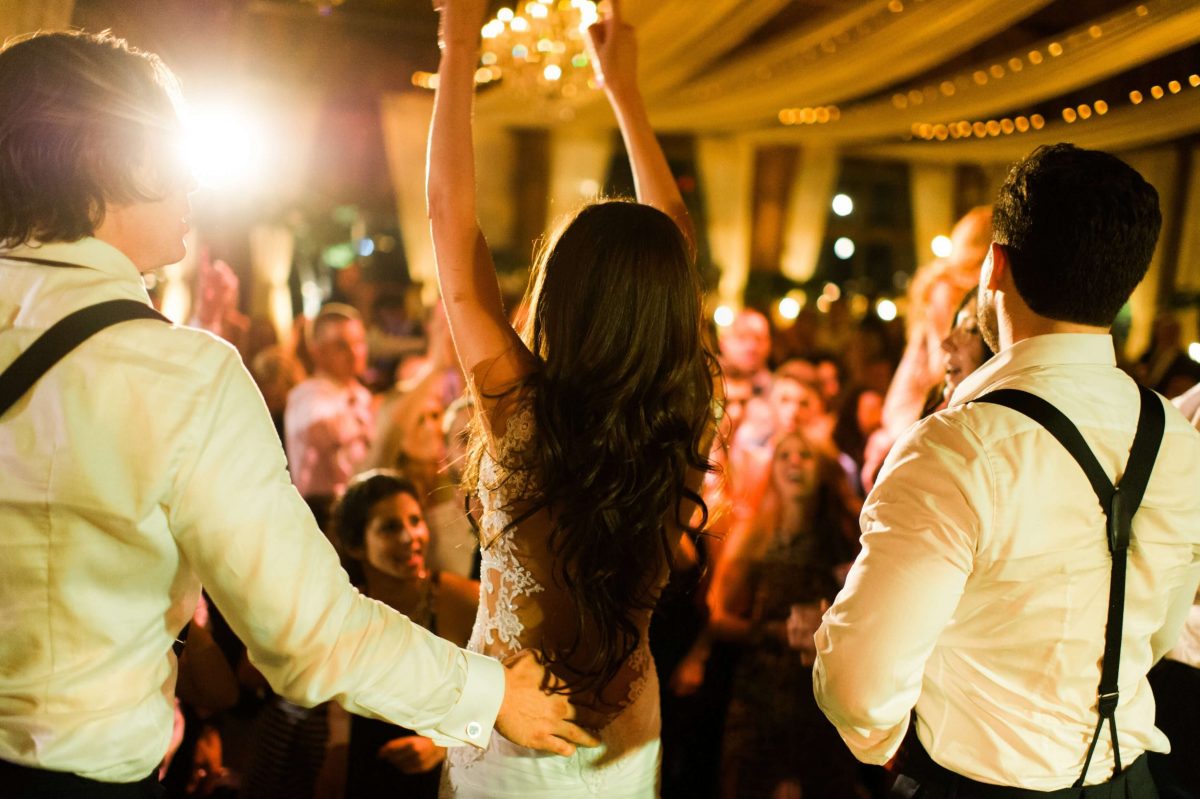 Shop Upstate NY Wedding Stephanie Karvellas Reception Hands Ups