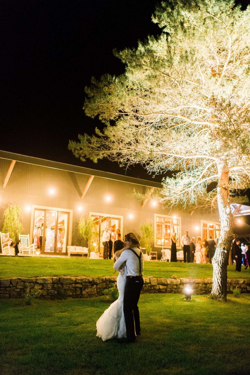 Shop Upstate NY Wedding Stephanie Karvellas Reception Outdoors