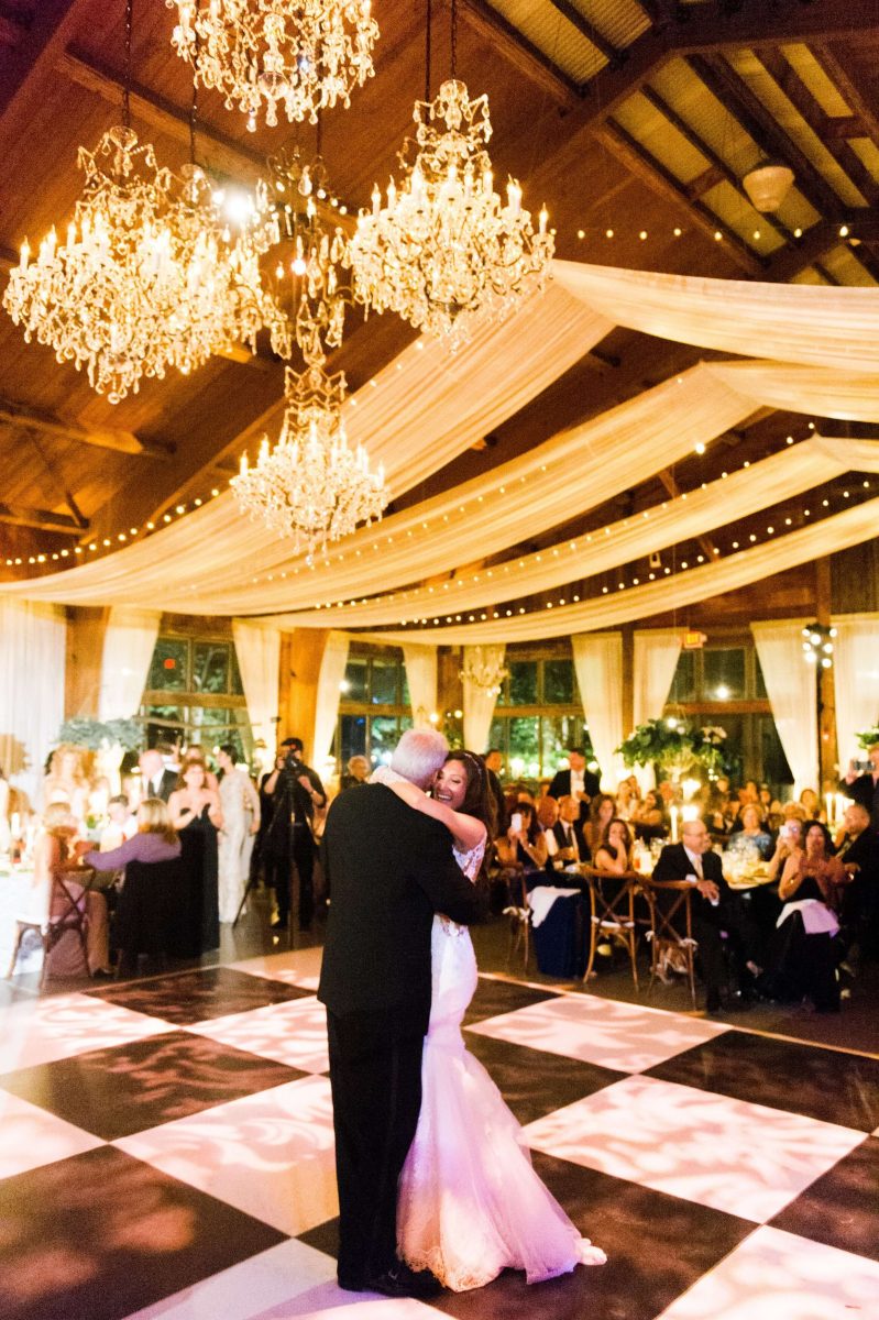 Shop Upstate NY Wedding Stephanie Karvellas Reception with Dad