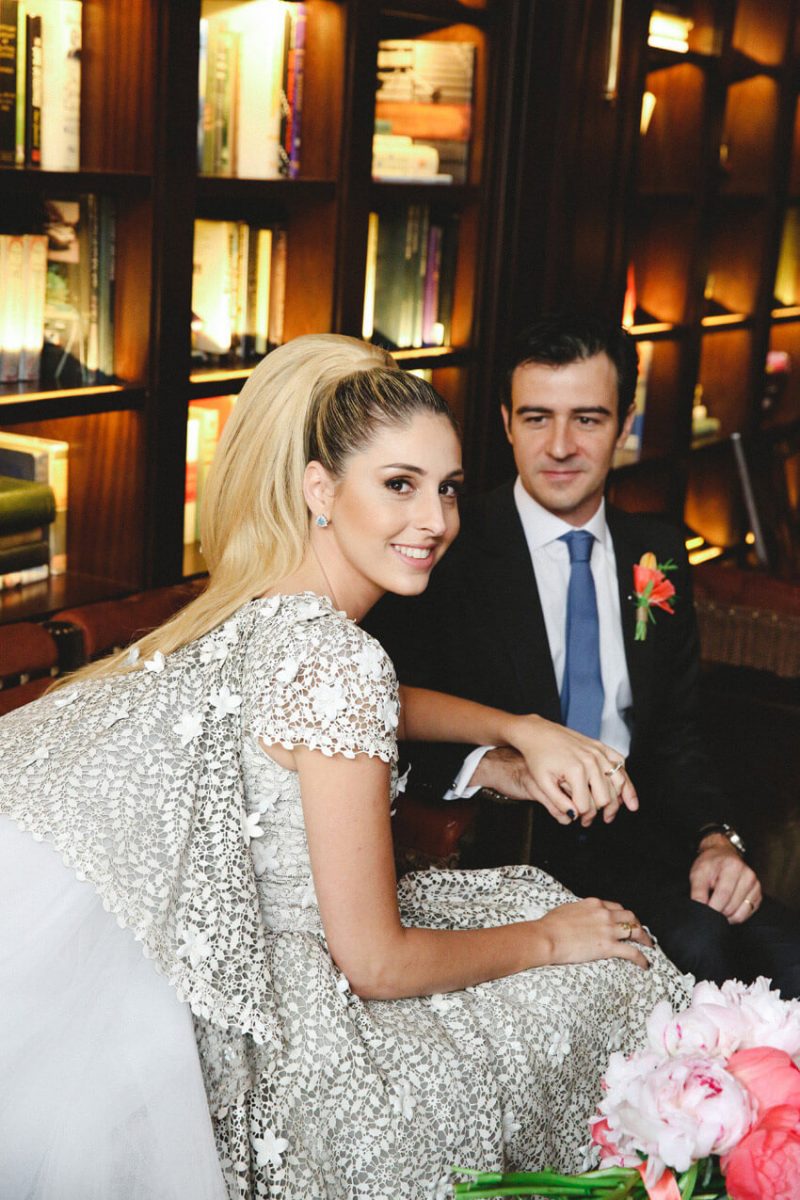 Shop Weddings Paula Merlo Rooftop of The NoMad Hotel Hair Dress