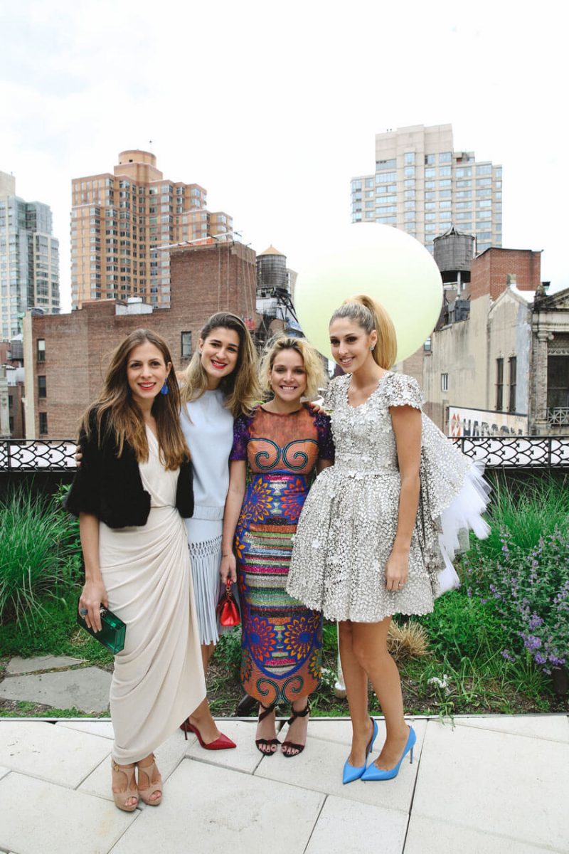 Shop Weddings Paula Merlo Rooftop of The NoMad Hotel with Girls
