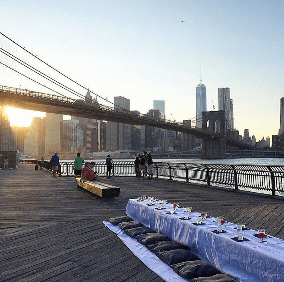 Events Up Coming Komeeda Dinner Under the Bridge Table Brooklyn Bridge