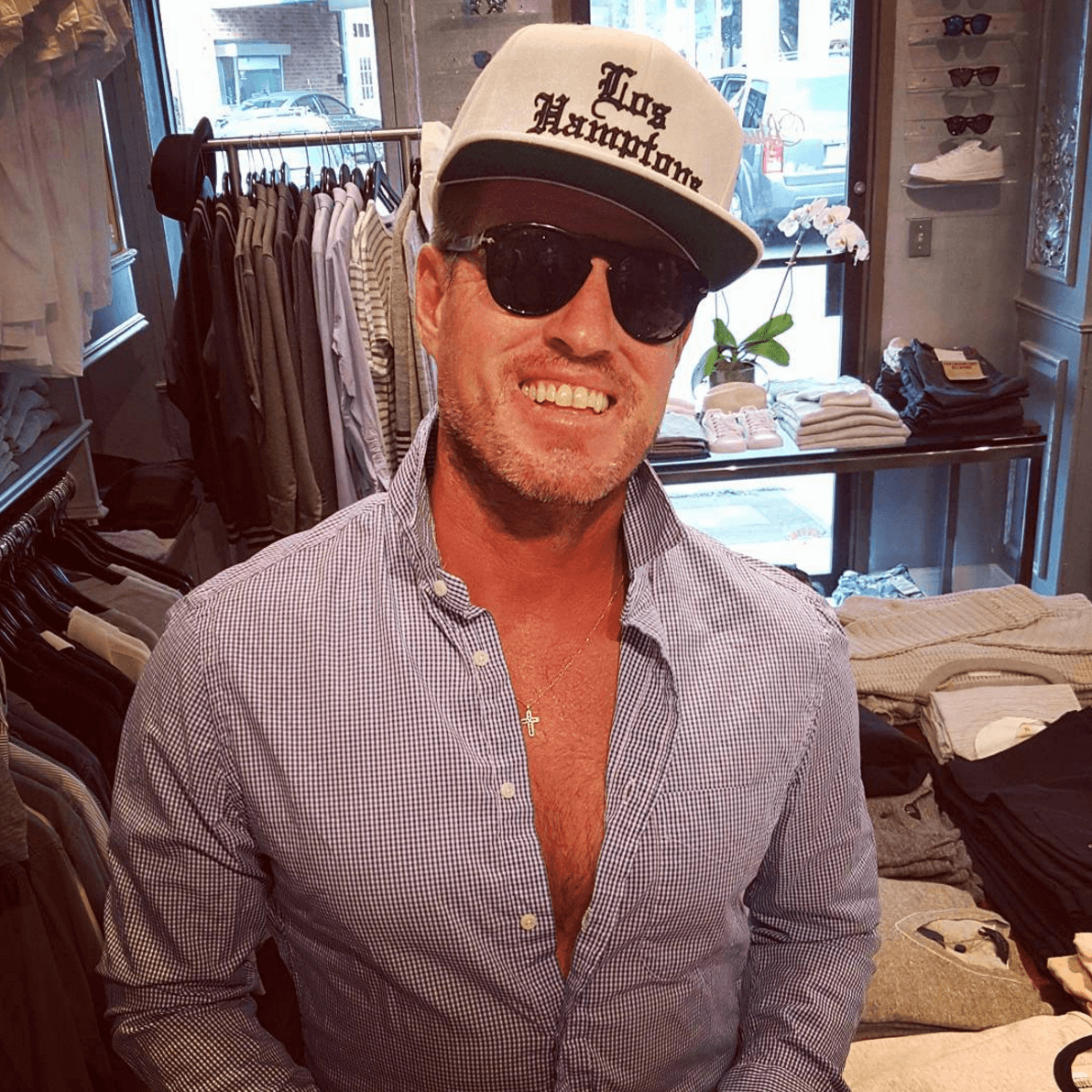 Shop Ladies and Gents Blue and Cream Hat