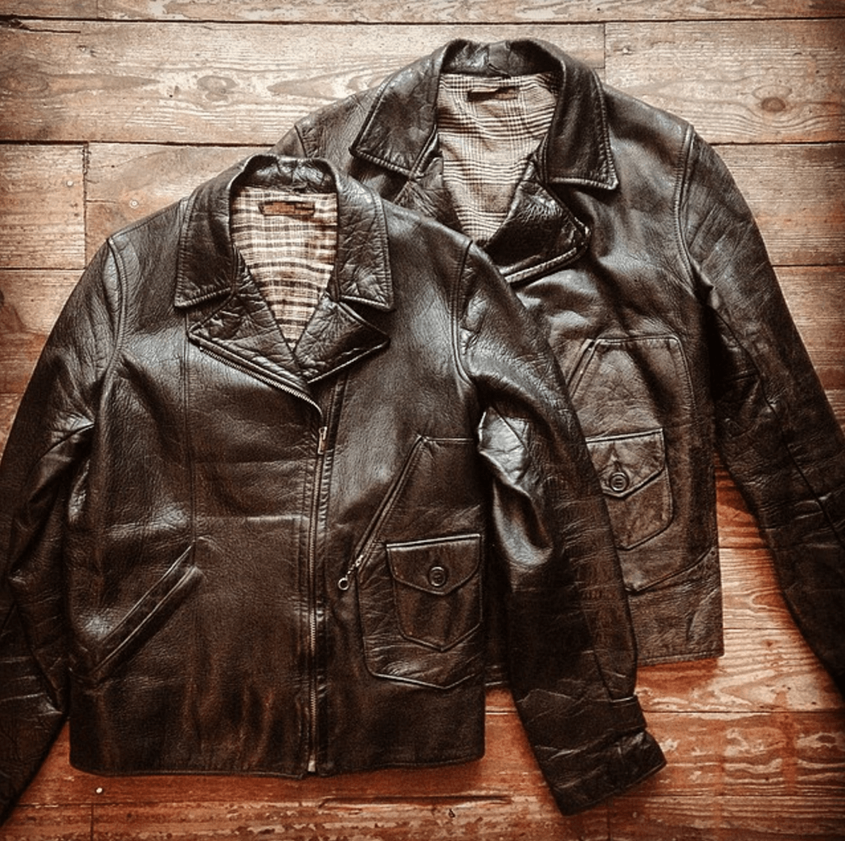 Shop Ladies and Gents Stock Vintage Leather Jackets