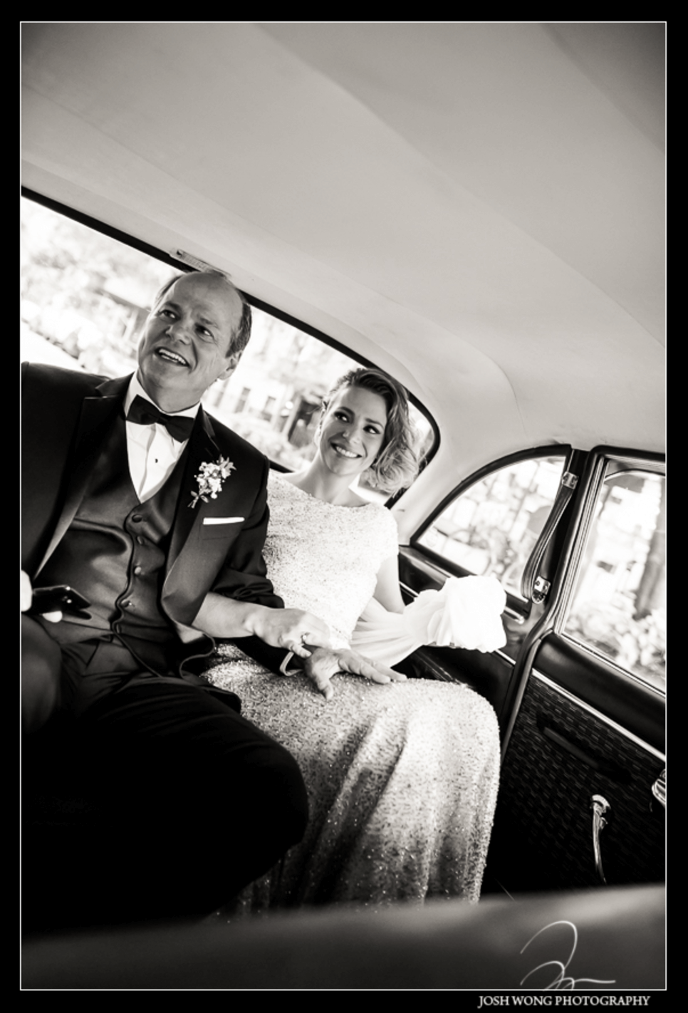 Shop NYC Weddings Martina Campos Cedar Lake Car with Dad